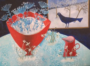 Susanne Mason,hint of spring (acrylics on canvas 70 x 50cm)