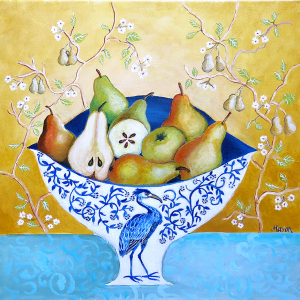 Pears, still life by Susanne Mason