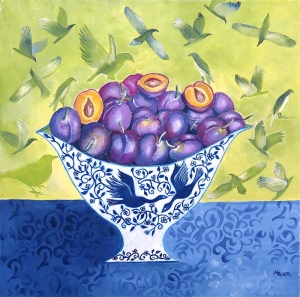 plums, still life by Susanne Mason